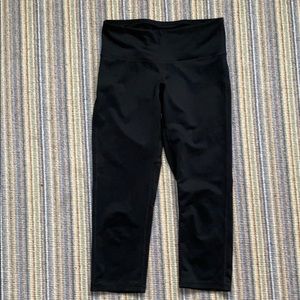 Cropped black athletic pants